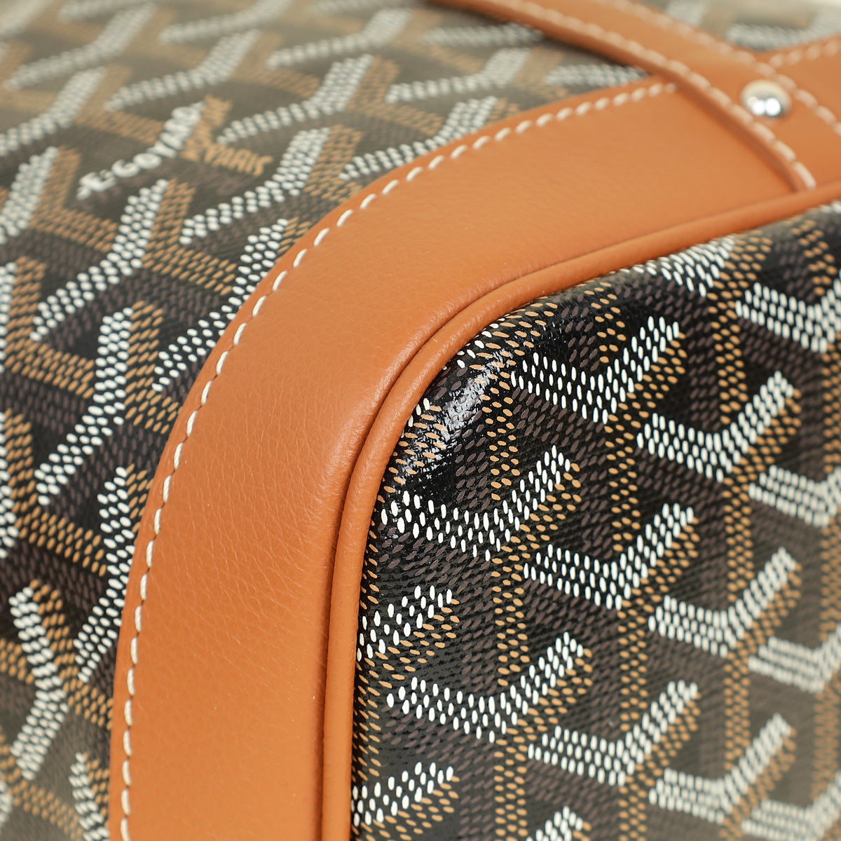 Goyard Brown Goyardine Petit Flot Bucket Bag