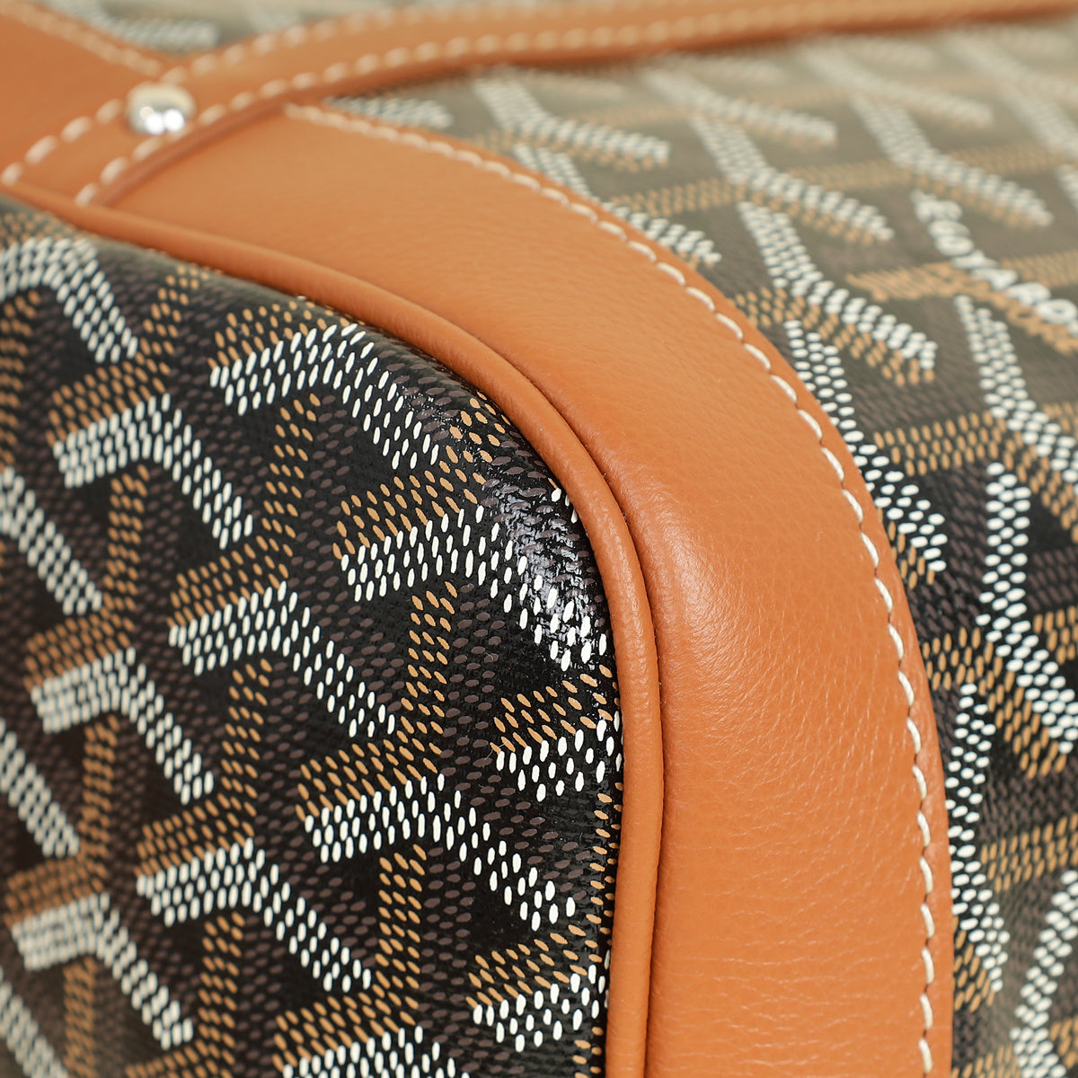 Goyard Brown Goyardine Petit Flot Bucket Bag