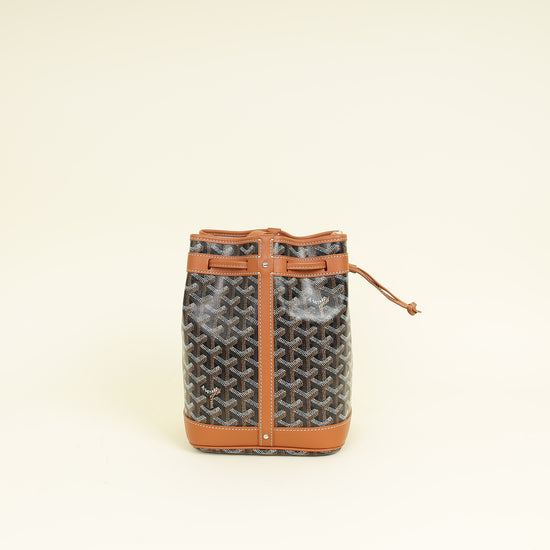 Goyard Brown Goyardine Petit Flot Bucket Bag