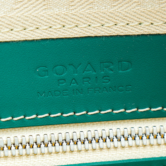 Green Goyardine Coated Canvas Boeing 30 Handbag