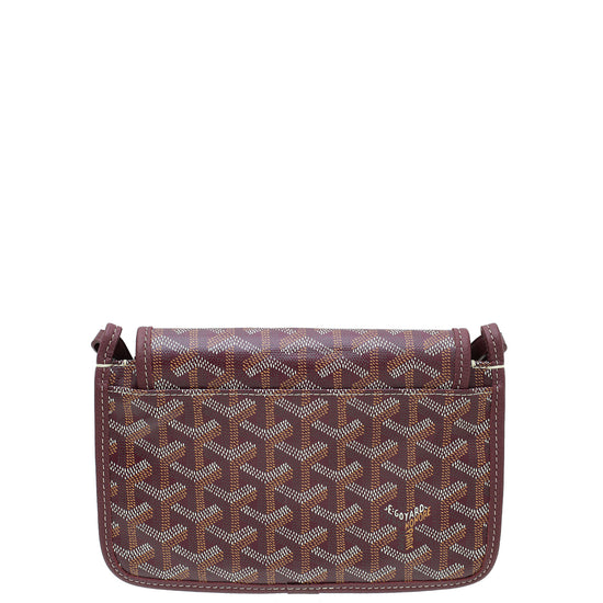 Goyard Burgundy Goyardine Plumet Wallet Clutch Bag