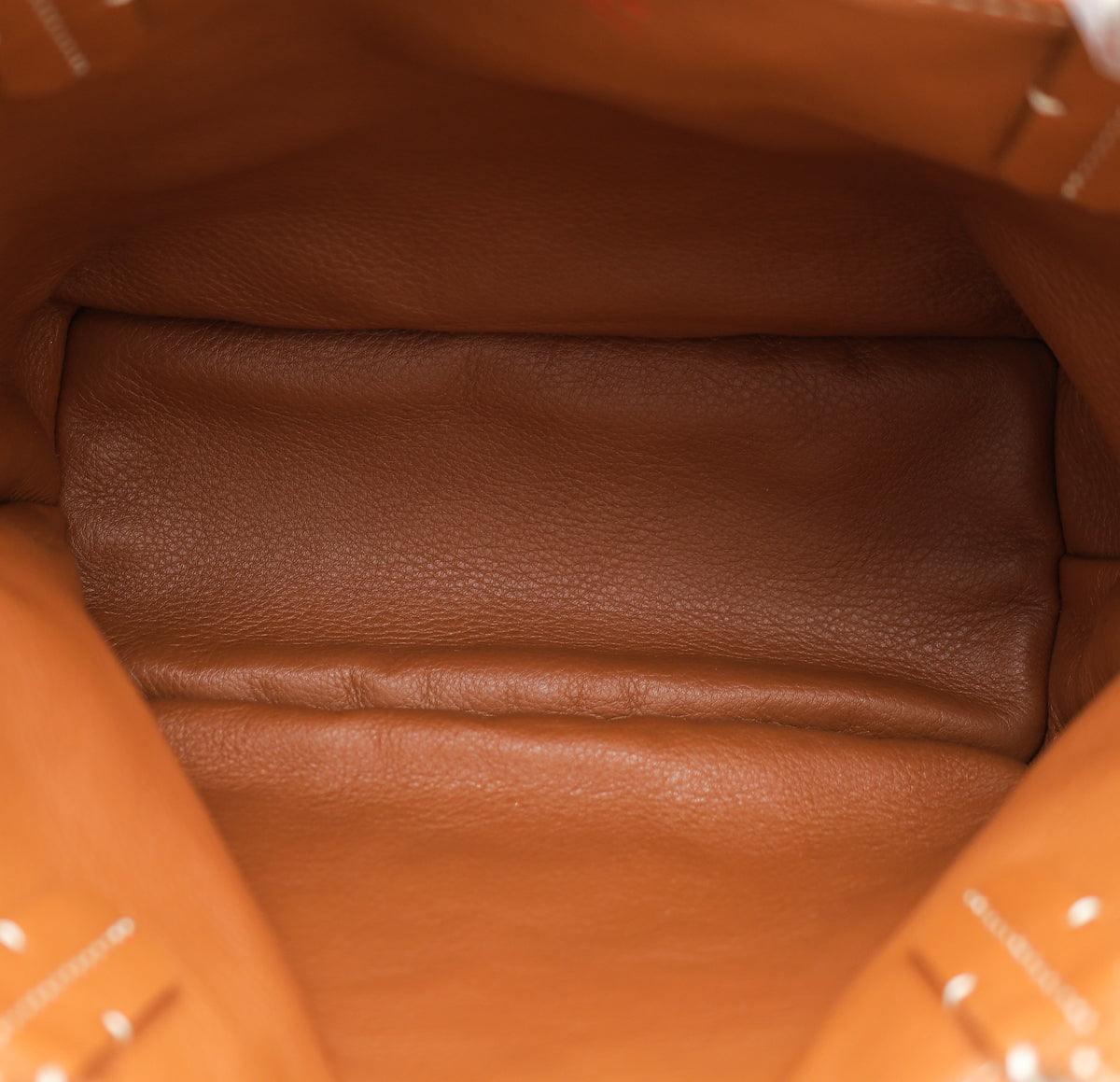 Goyard Goyardine Orange Anjou Mini Reversible Tote Bag Palladium