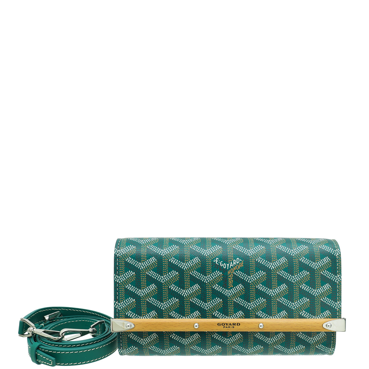 Goyard Green Goyardine Monte-Carlo Mini Case