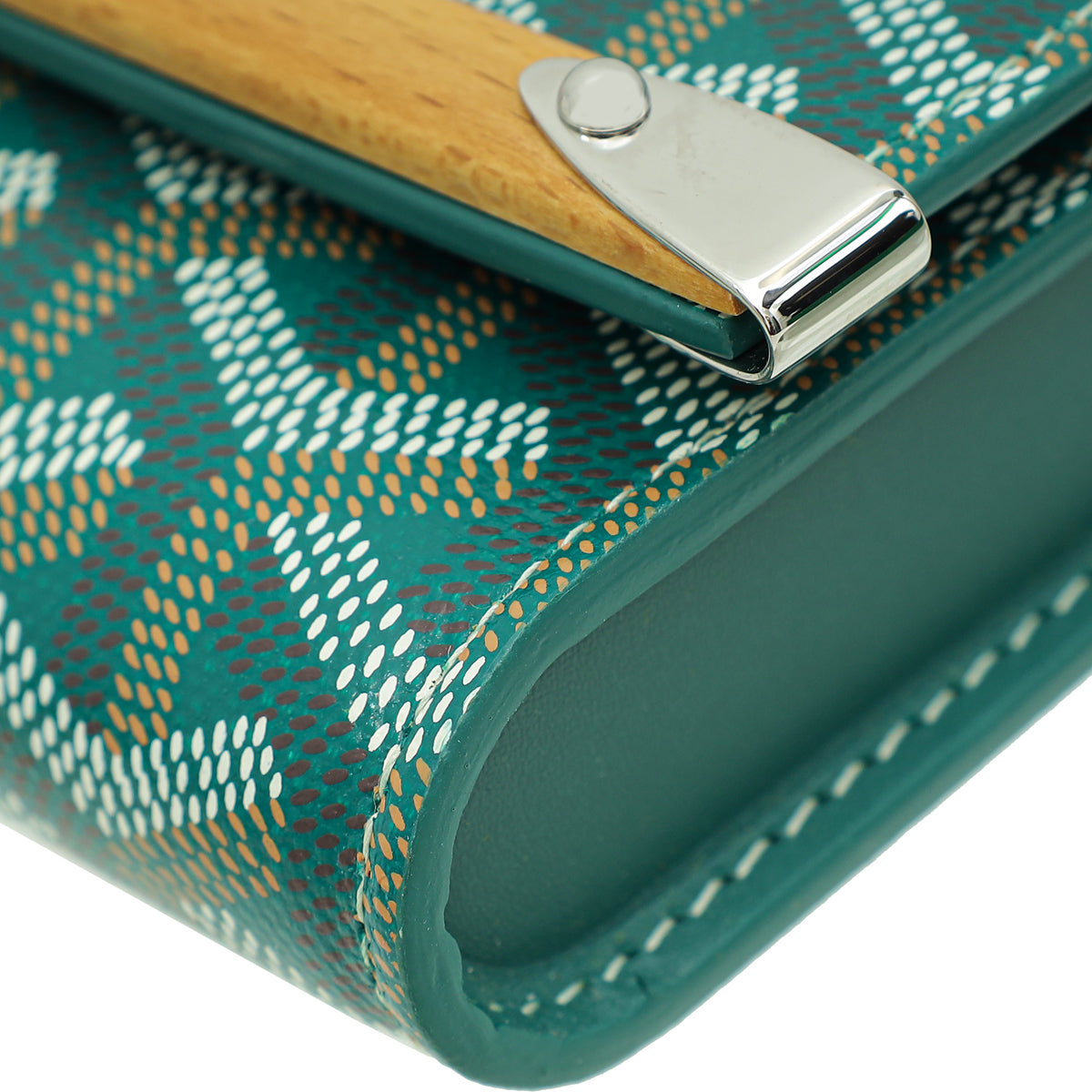 Goyard Green Goyardine Monte-Carlo Mini Case