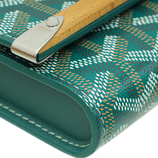 Goyard Green Goyardine Monte-Carlo Mini Case