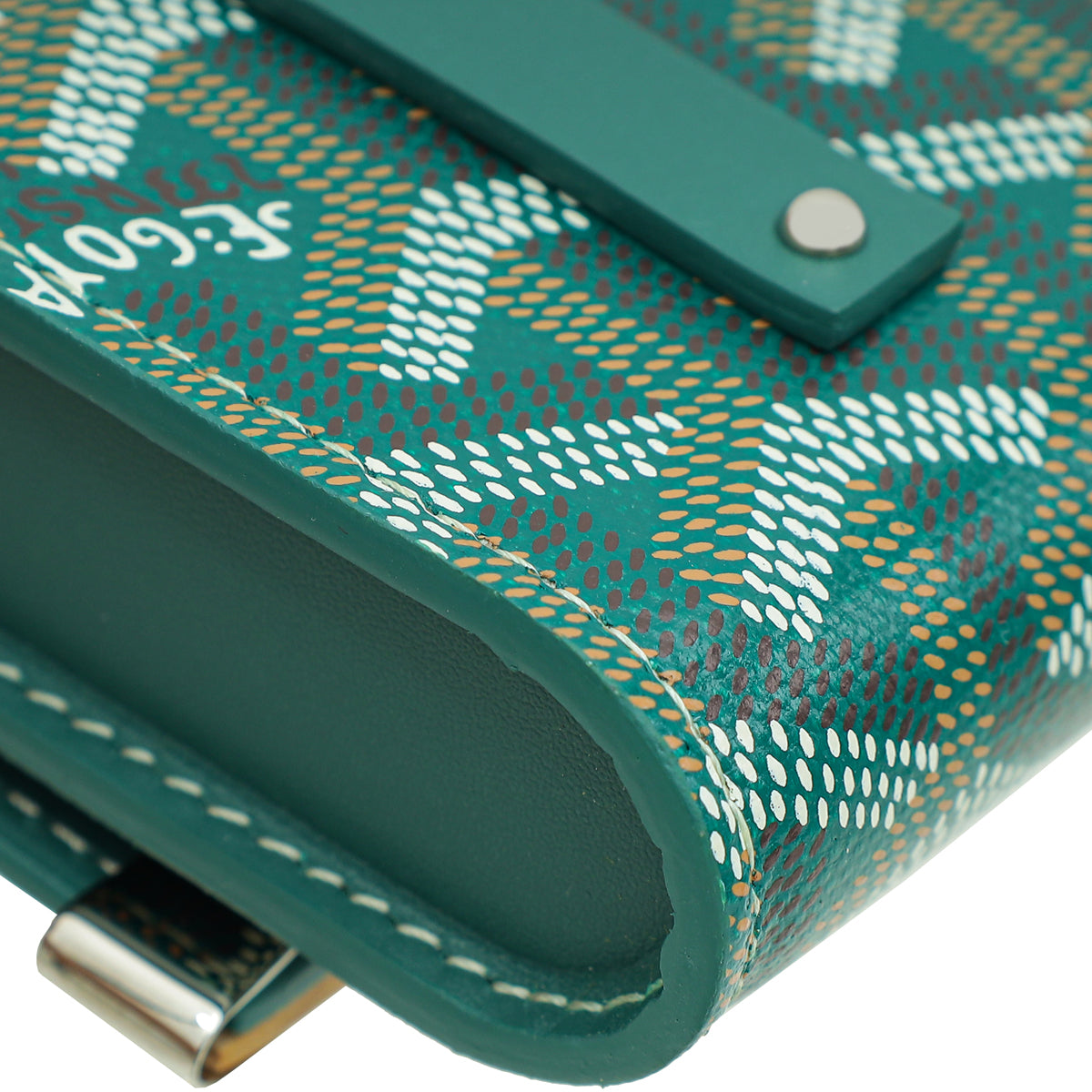 Goyard Green Goyardine Monte-Carlo Mini Case