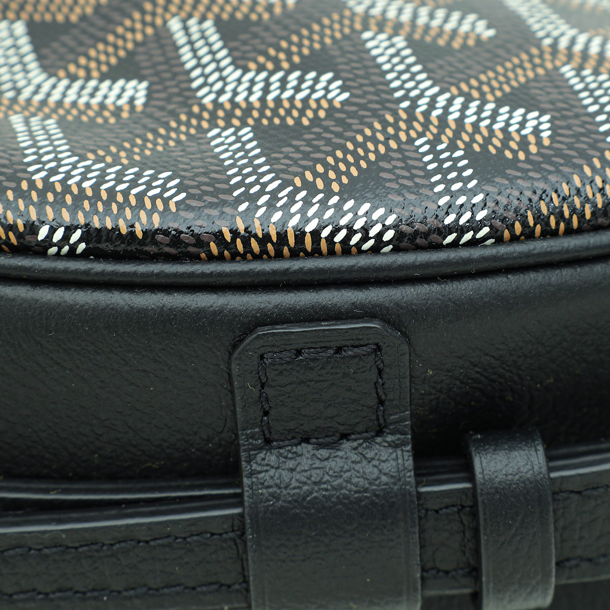 Goyard Black Goyardine Hirondelle Bag