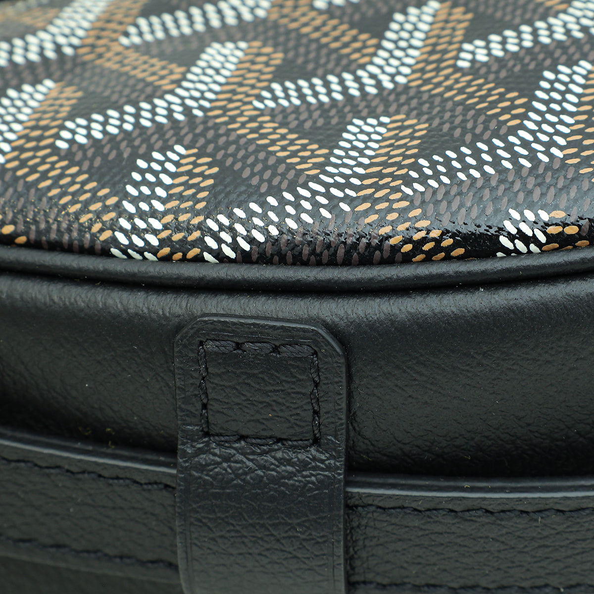 Goyard Black Goyardine Hirondelle Bag