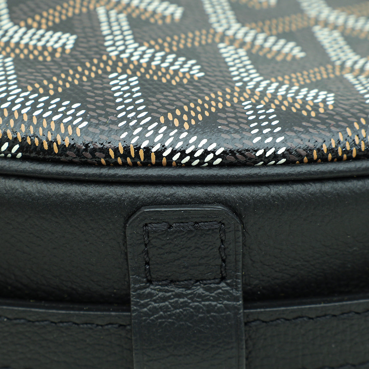 Goyard Black Goyardine Hirondelle Bag