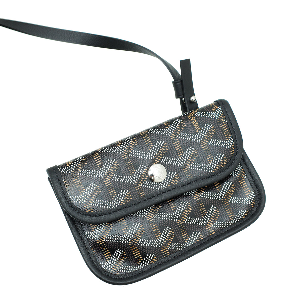 Goyard Goyardine Reversible Anjou Mini w/Pouch - Black Mini Bags, Handbags  - GOY37245