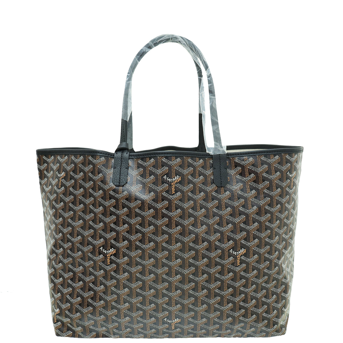 Goyard Black Goyardine Saint Louis PM Bag-Goyard-THE CLOSET
