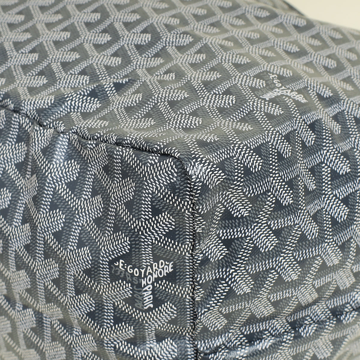 Goyard Grey Goyardine Saint Louis GM Bag