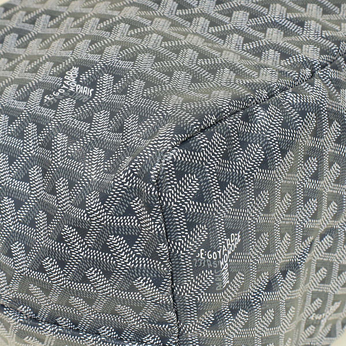Goyard Grey Goyardine Saint Louis GM Bag