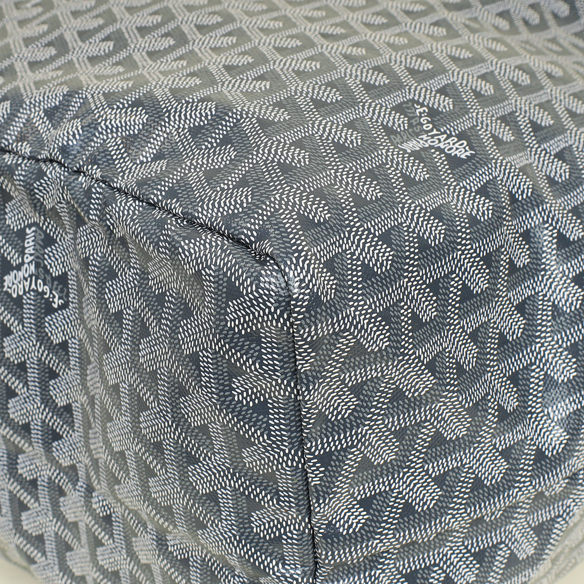 Goyard Grey Goyardine Saint Louis GM Bag
