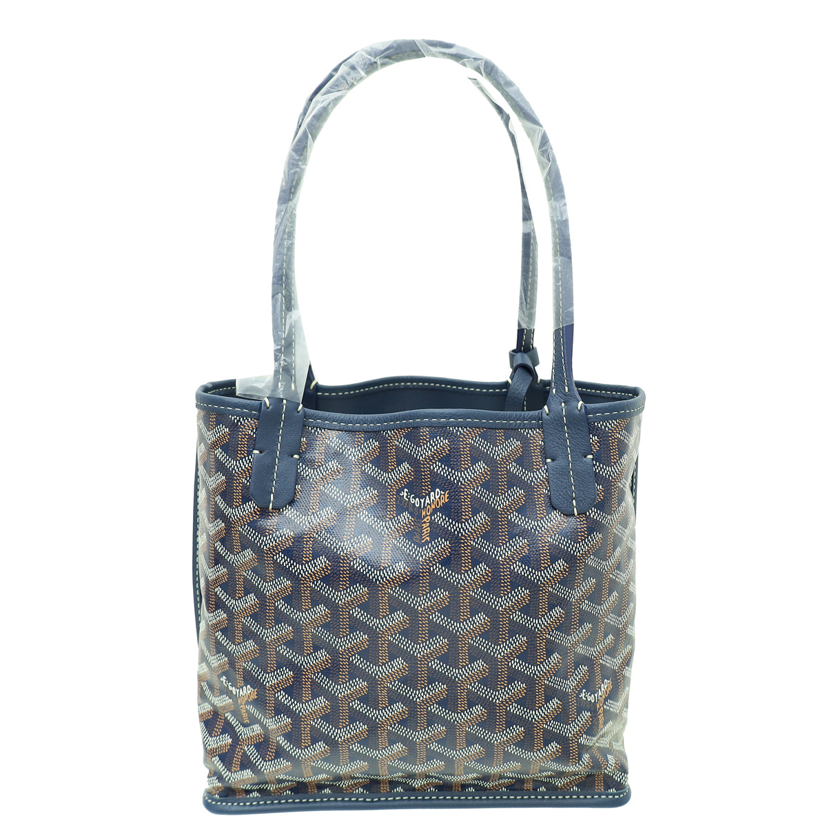 Goyard Blue Reversible Mini Anjou Bag