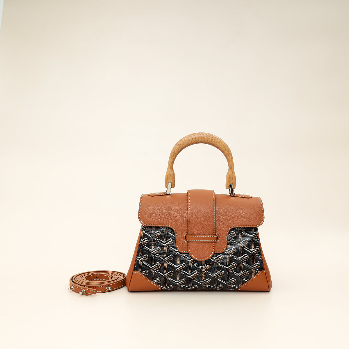 Goyard Bicolor Goyardine Saigon Mini Souple Bag-Goyard-THE CLOSET