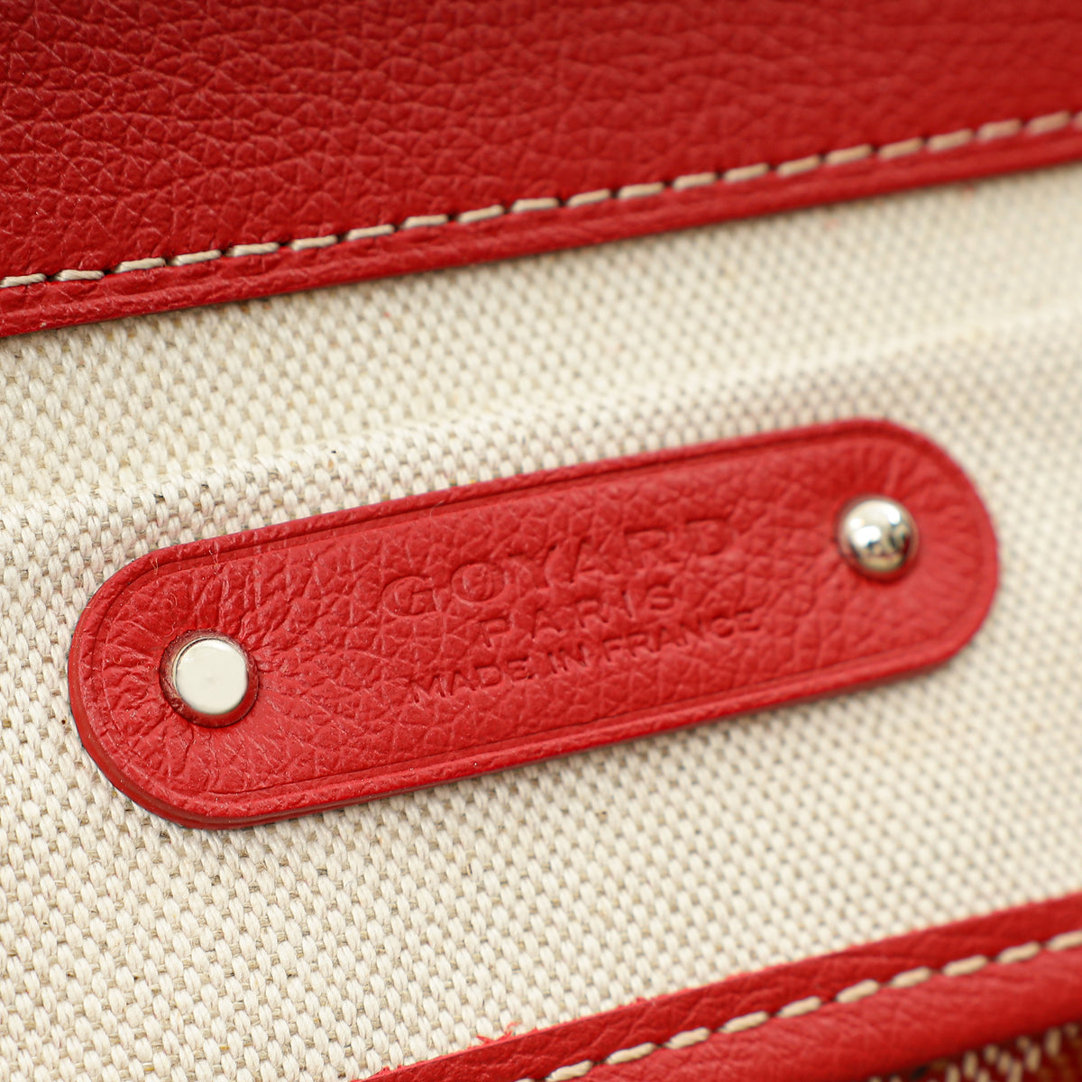 Goyard Red Goyardine Cabas Saigon MM Bag-Goyard-THE CLOSET