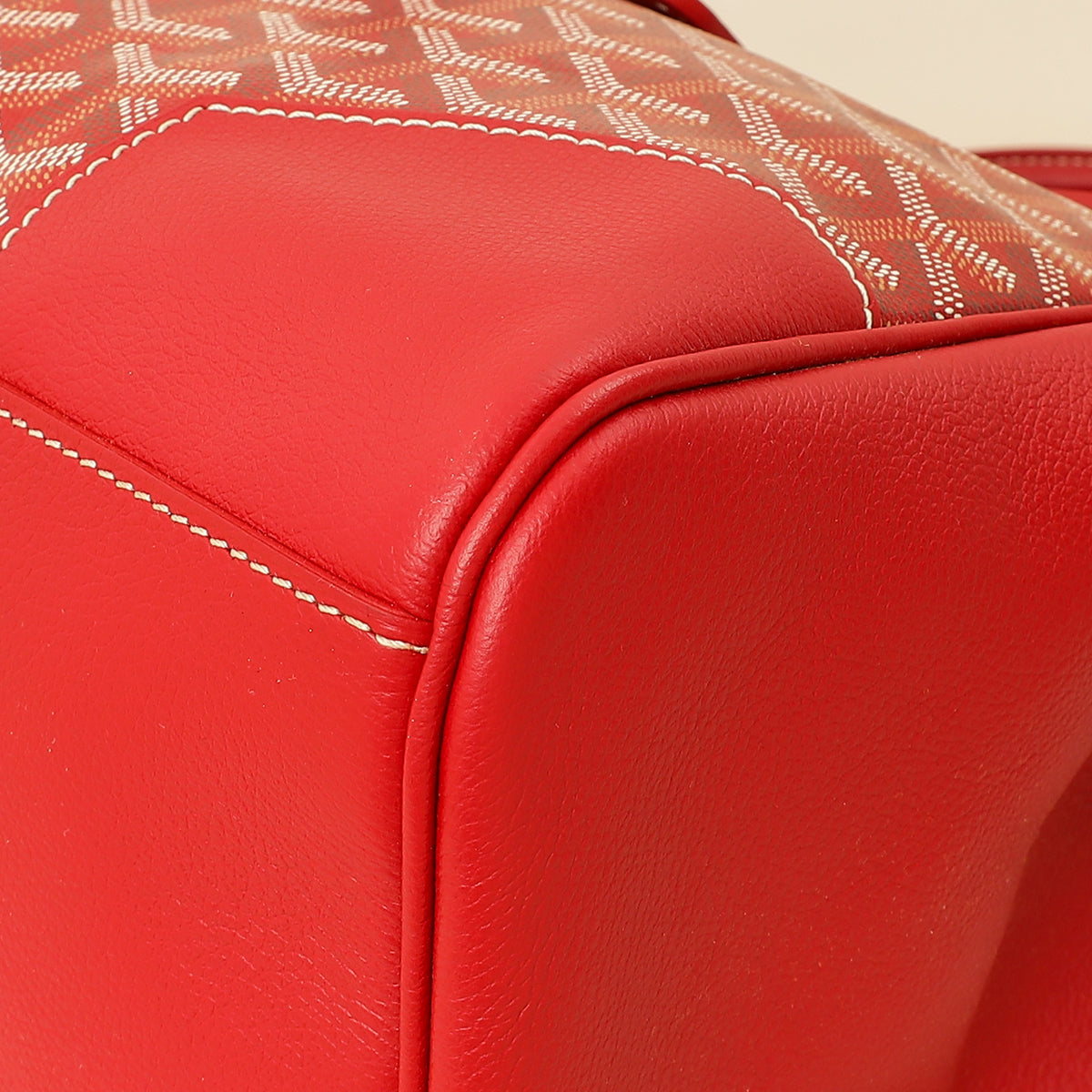 Goyard Red Goyardine Cabas Saigon MM Bag-Goyard-THE CLOSET