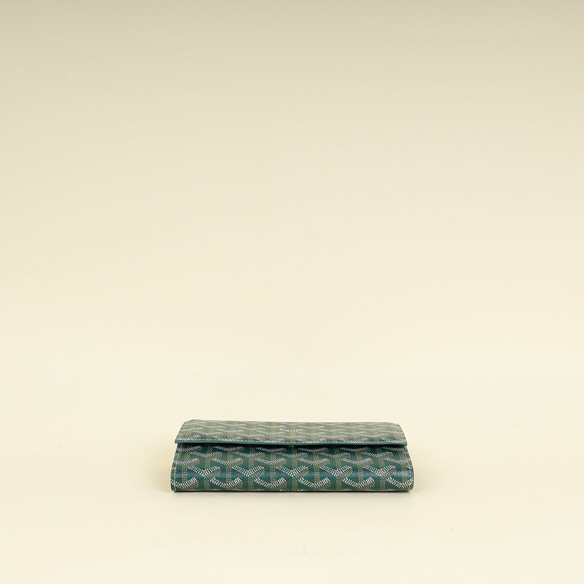 Goyard Green Goyardine Continental Wallet W/ Strap-Goyard-THE CLOSET