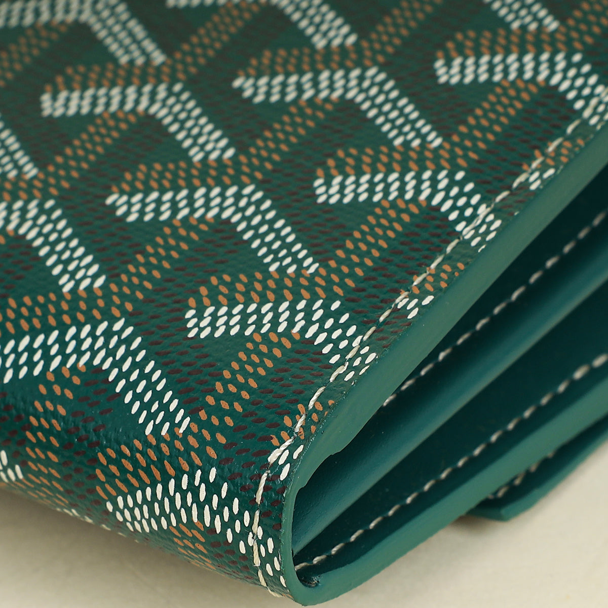 Goyard Green Goyardine Continental Wallet W/ Strap-Goyard-THE CLOSET
