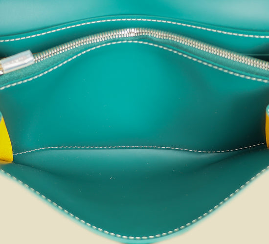 Goyard Green Goyardine Continental Wallet W/ Strap-Goyard-THE CLOSET