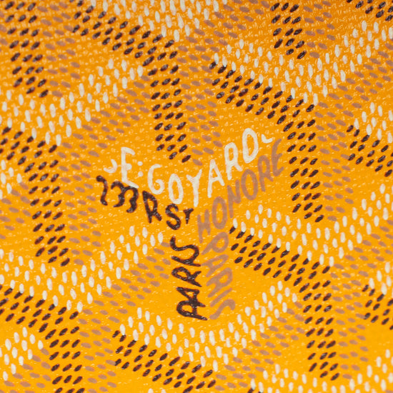 Goyard Yellow Goyardine Plumet Wallet Clutch Bag-Goyard-THE CLOSET