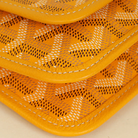 Goyard Yellow Goyardine Plumet Wallet Clutch Bag-Goyard-THE CLOSET