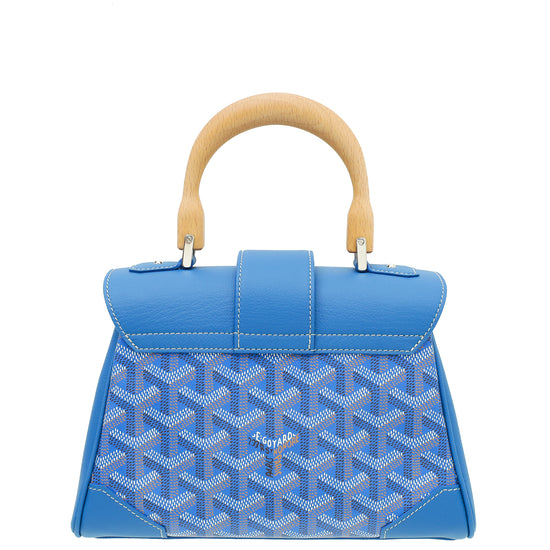 Goyard Sky Blue Souple Mini Saigon Bag