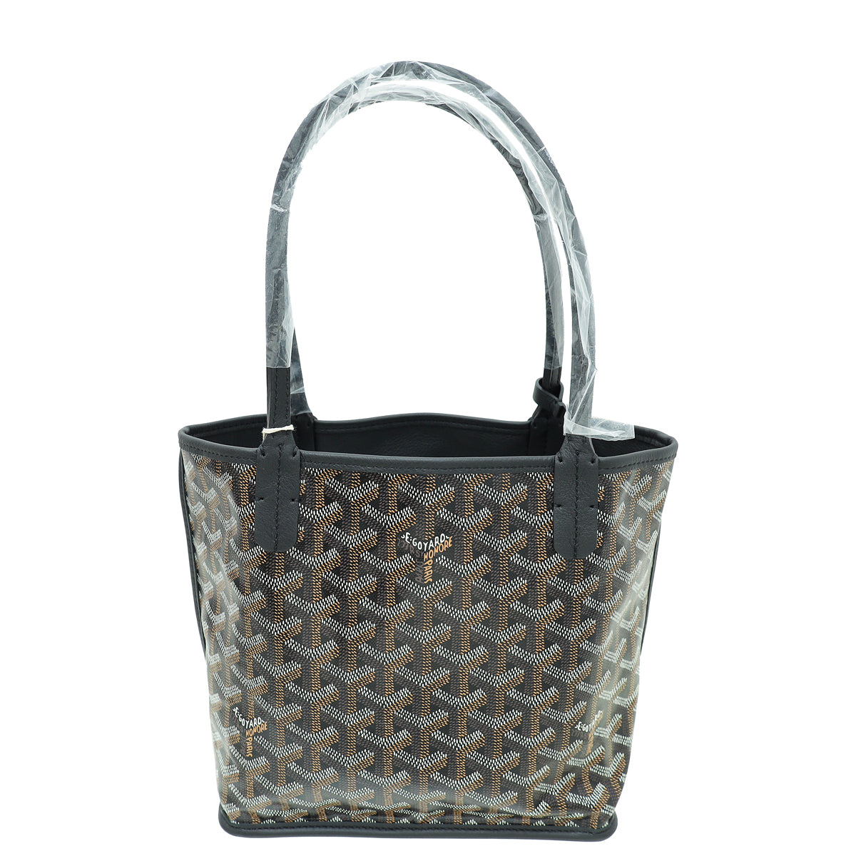 Goyard Black Goyardine Anjou Mini Reversible Bag