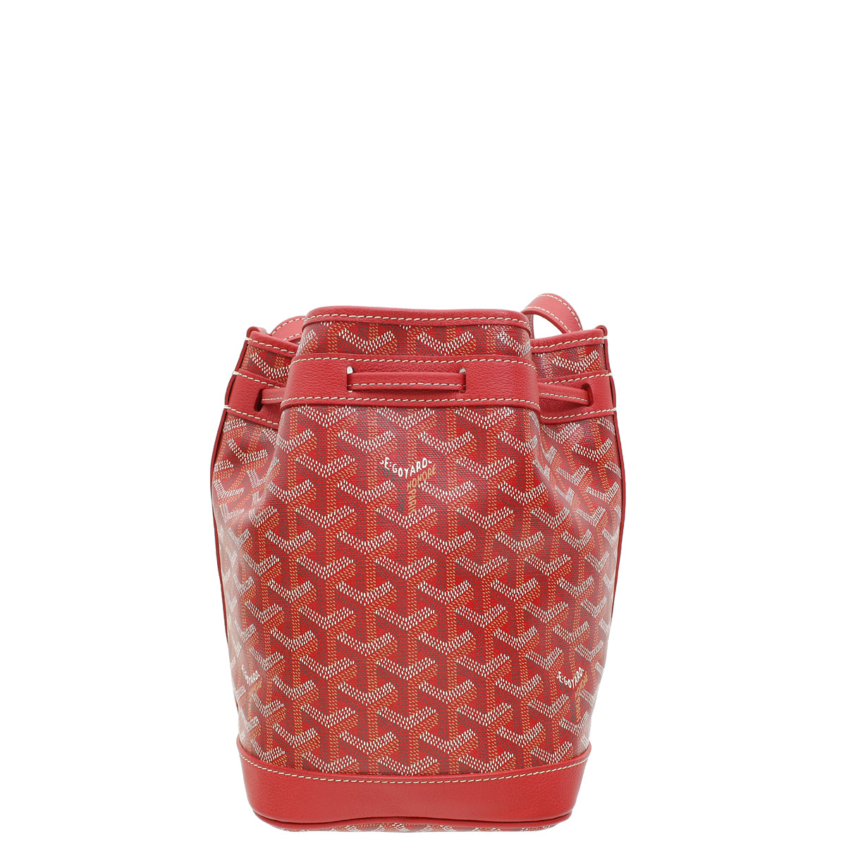 Goyard Red Goyardine Petit Flot Bucket Bag