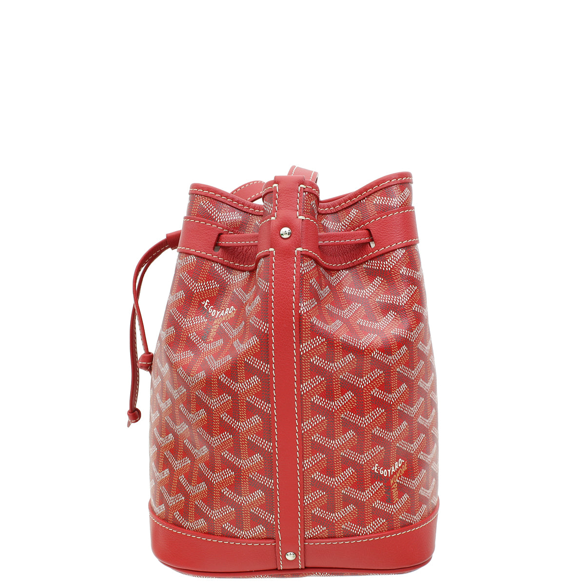 Goyard Red Goyardine Petit Flot Bucket Bag