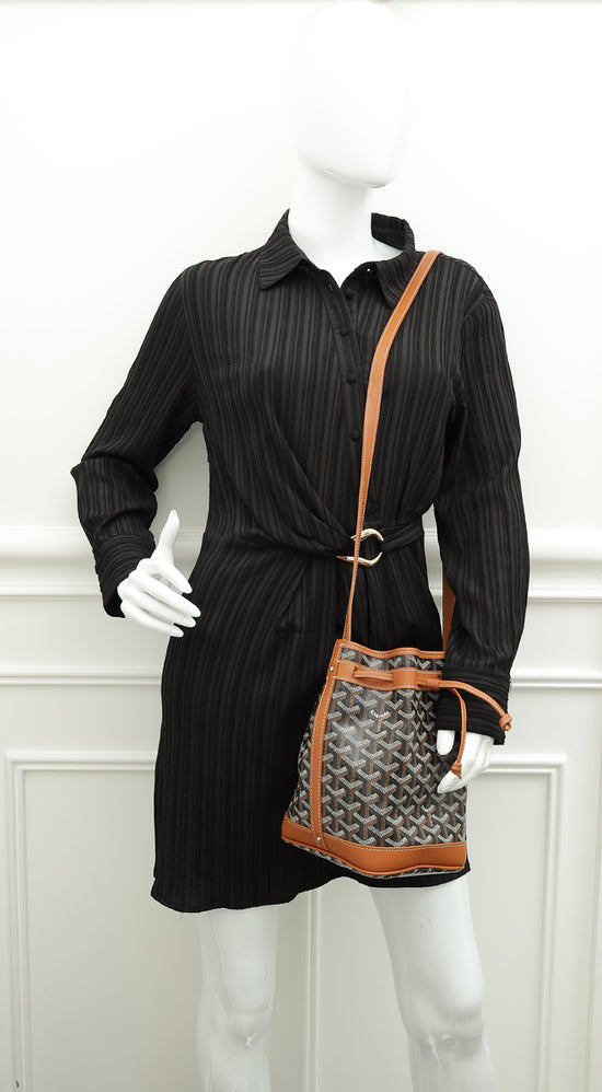 Goyard Bicolor Goyardine Petit Flot PM Bucket Bag-Goyard-THE CLOSET