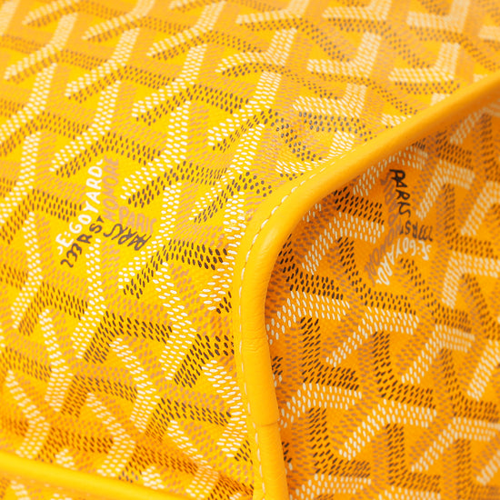 Goyard Yellow Goyardine Anjou Reversible PM Bag-Goyard-THE CLOSET