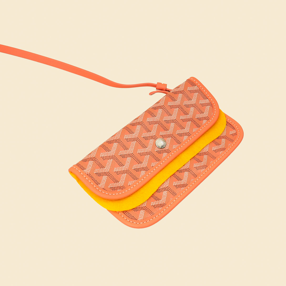 Goyardine Coral Ltd. Ed. Reversible Embroidered Seahorse Anjou PM Bag-Goyard-THE CLOSET