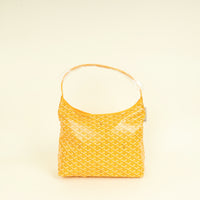 Goyard Yellow Goyardine Boheme PM Hobo Bag