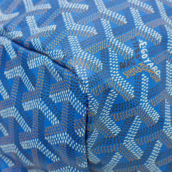 Goyard Blue Goyardine Saint Louis PM Bag