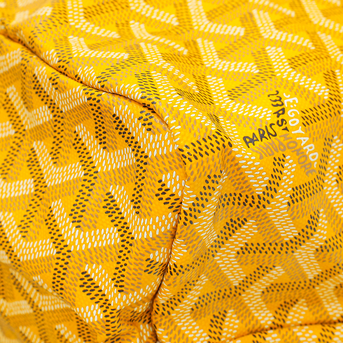 Goyard Yellow Goyardine Saint Louis PM Bag