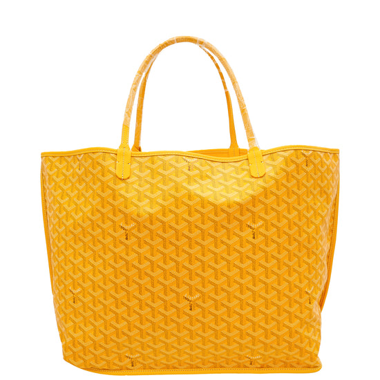 Goyard Yellow Goyardine Anjou GM Reversible Bag