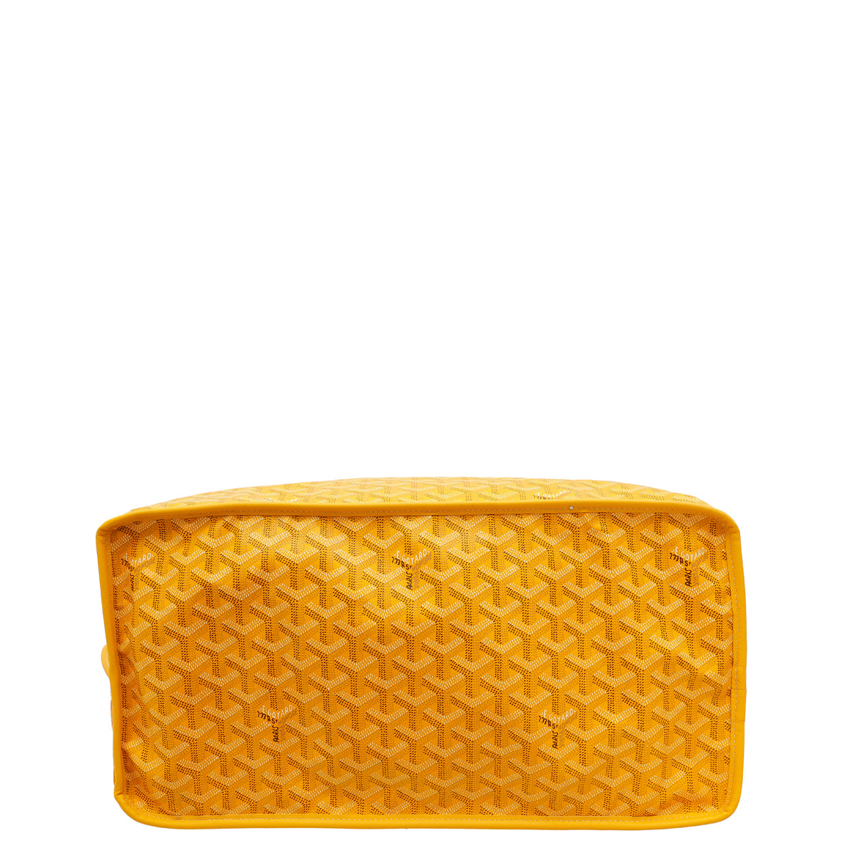 Goyard Yellow Goyardine Anjou GM Reversible Bag