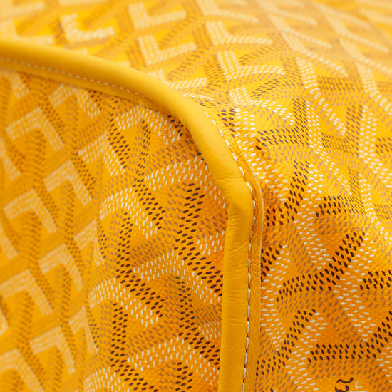 Goyard Yellow Goyardine Anjou GM Reversible Bag