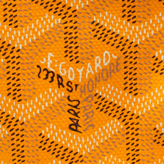 Goyard Yellow Goyardine Anjou GM Reversible Bag