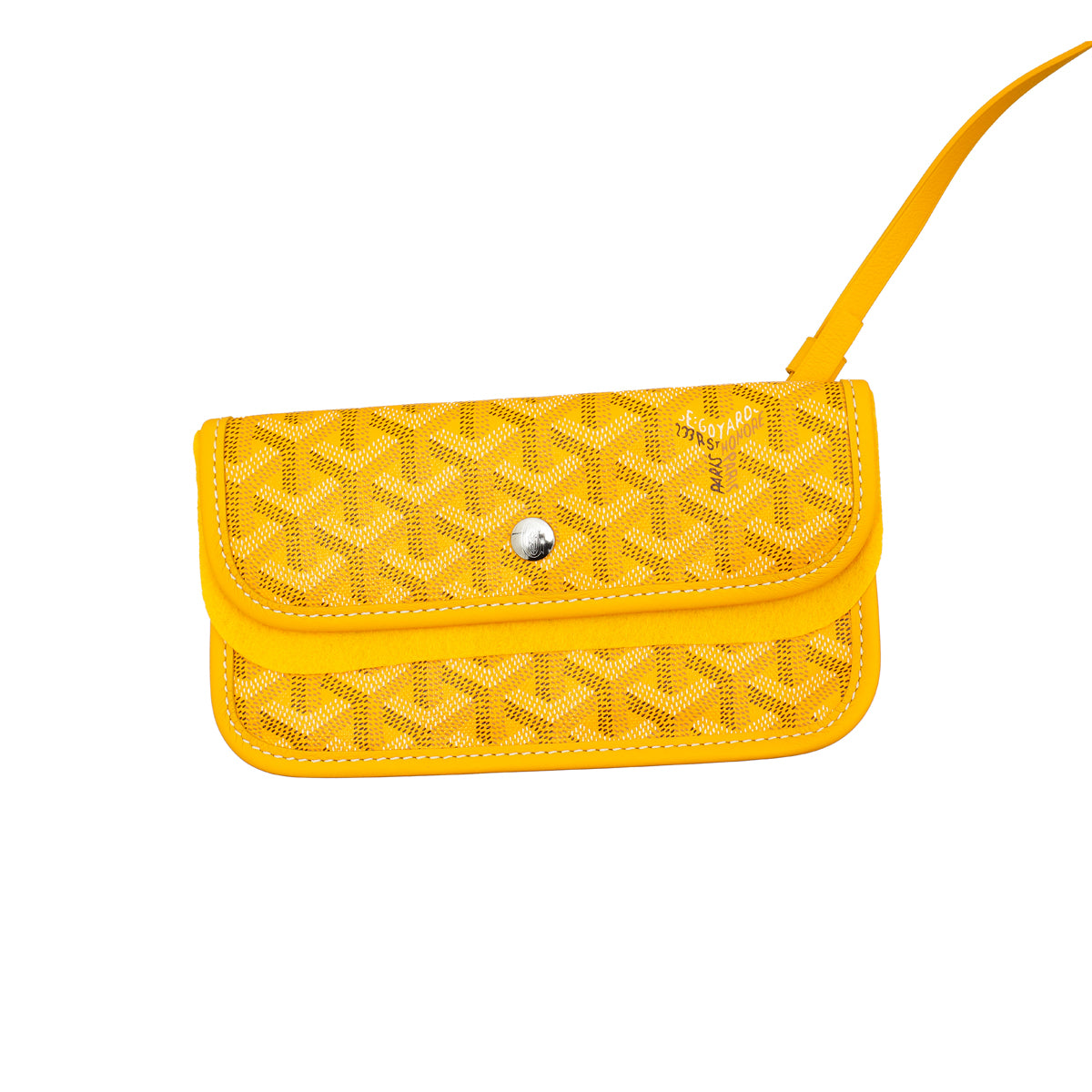 Goyard Yellow Goyardine Anjou GM Reversible Bag