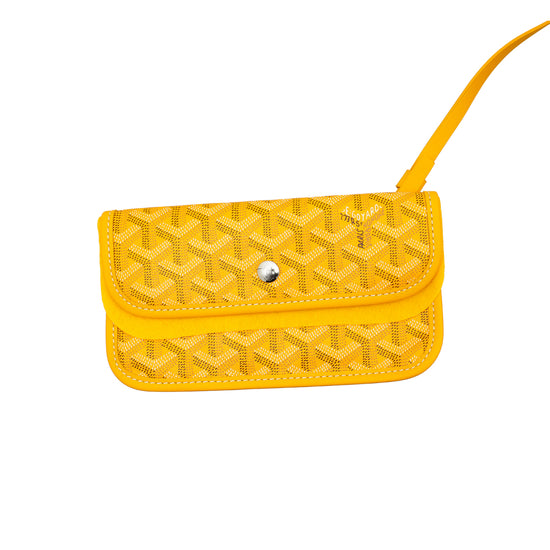 Goyard Yellow Goyardine Anjou GM Reversible Bag