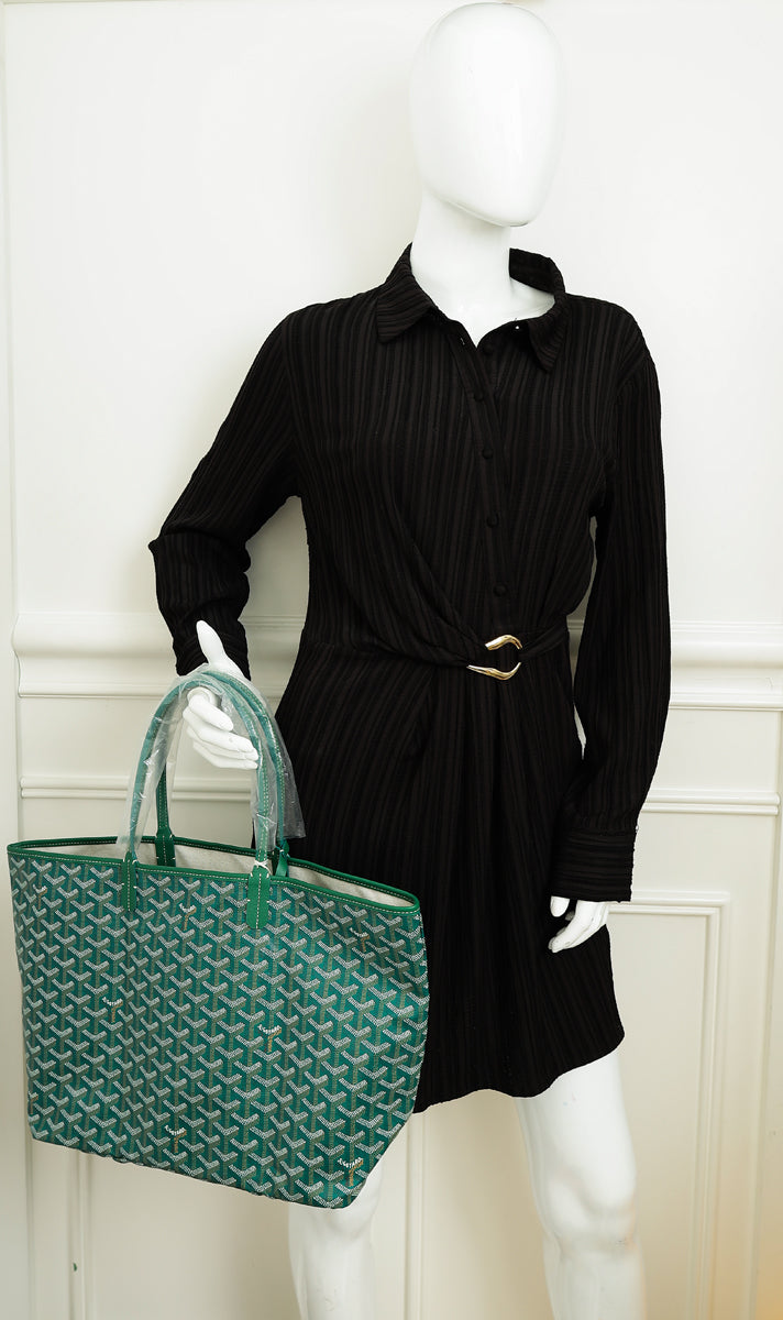 Goyard Green Goyardine Saint Louis PM Bag-Goyard-THE CLOSET