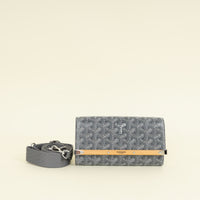 Goyard Gray Monte-Carlo Mini Case w/ Strap