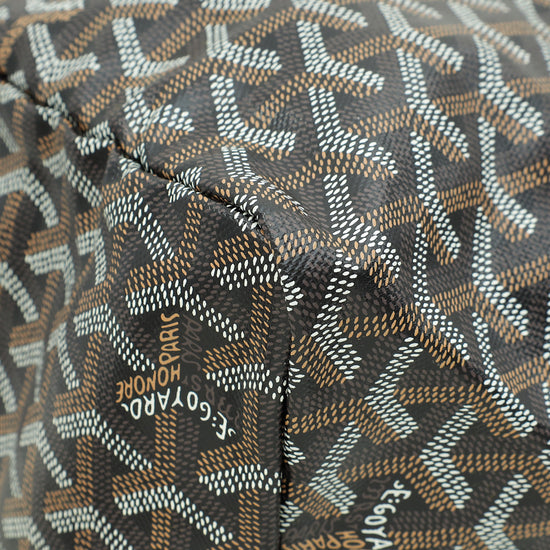 Load image into Gallery viewer, Goyard Black Goyardine Saint Louis GM Bag
