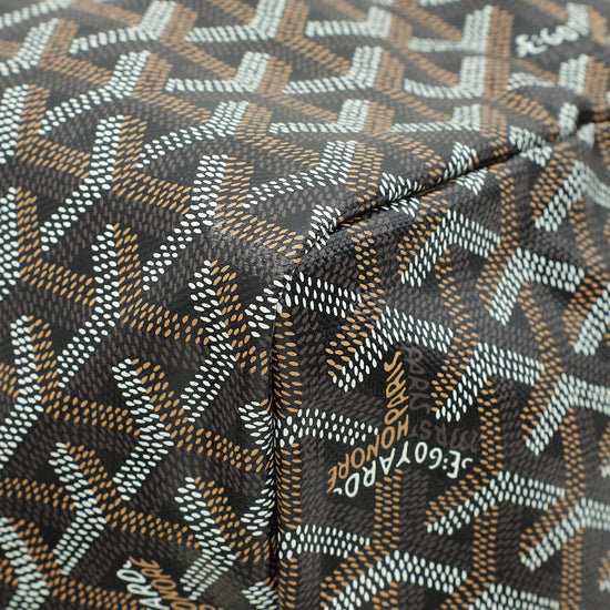 Load image into Gallery viewer, Goyard Black Goyardine Saint Louis GM Bag
