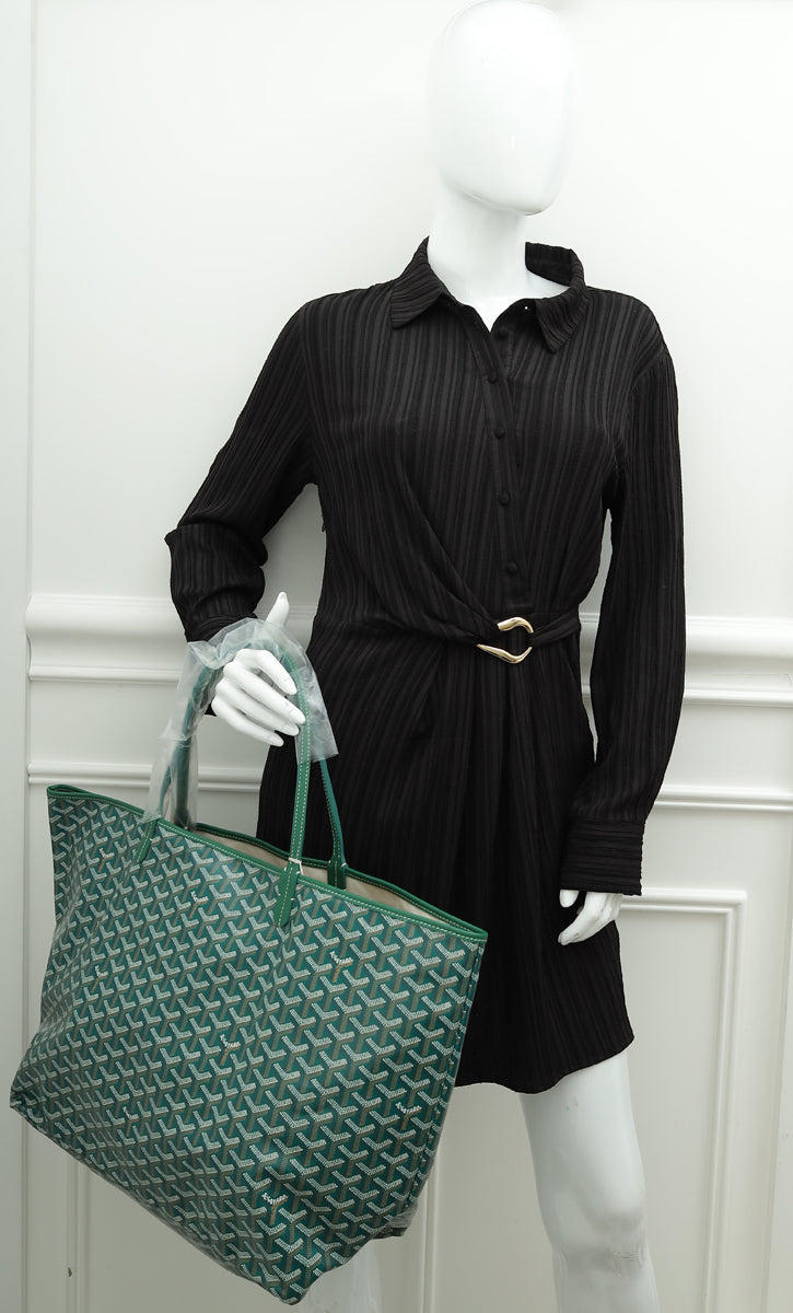 Goyard Green Goyardine Saint Louis GM Bag