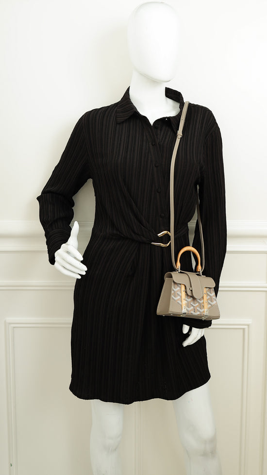 Goyard Light Gray Structure Nano Saigon Bag-Goyard-THE CLOSET