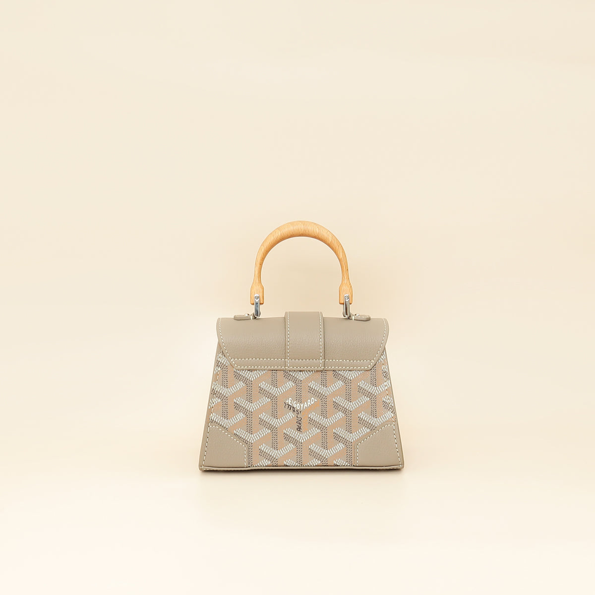 Goyard Light Gray Structure Nano Saigon Bag-Goyard-THE CLOSET